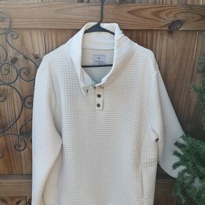 Dudley Stephens Off-White Quilted Hoodie